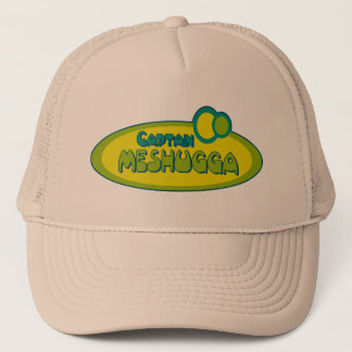 CAPTAIN MESHUGGA ( Crazy ) - Funny Yiddish humour Trucker Hat