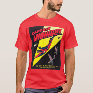 CAPTAIN MIDNIGHT vintage wingsuit hero comic strip T-Shirt