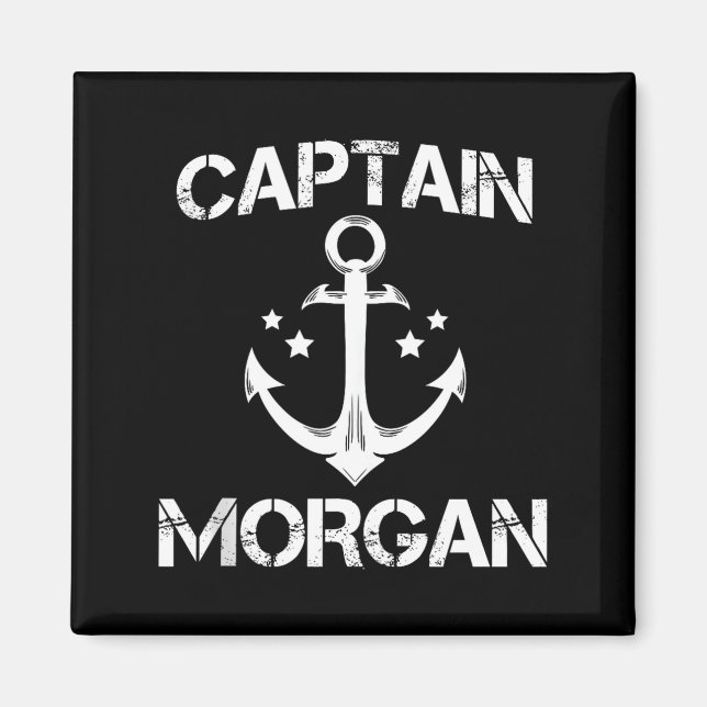 Captain Morgan Funny Birthday Ised Surname Clan Gi Magnet (Front)