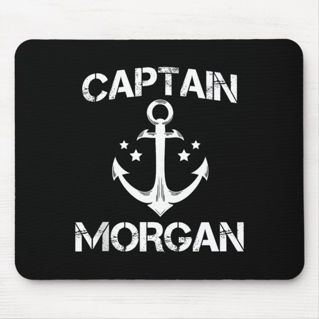 Captain Morgan Funny Birthday Ised Surname Clan Gi Mouse Pad (Front)