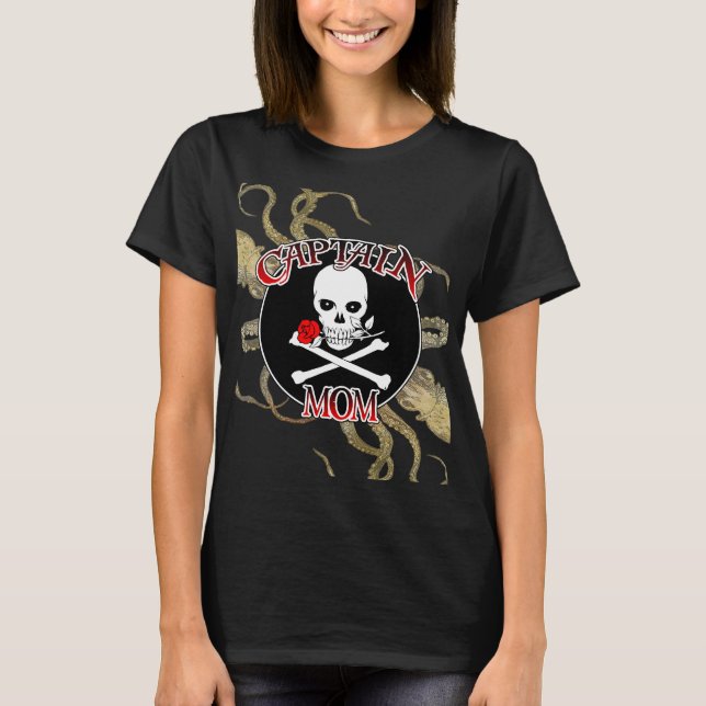 Captain Mum - Embraced by the Deep T-Shirt (Front)