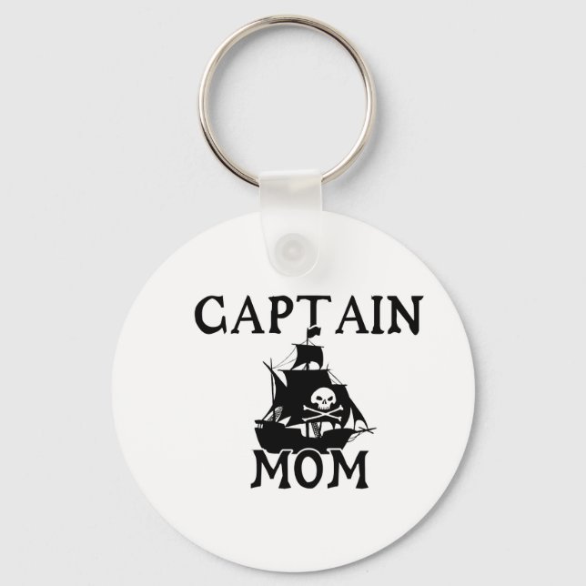 Captain Mum Small Keychain (Front)