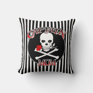 Captain Mum Throw Pillow