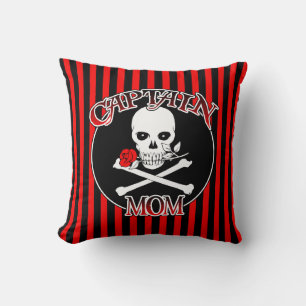 Captain Mum Throw Pillow