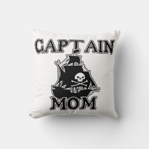 Captain Mum Throw Pillow
