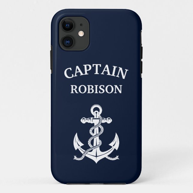 Captain name anchor Case-Mate iPhone case (Back)