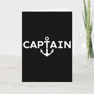 Captain Nautical Anchor Boater Sailor Yachting Boa Card
