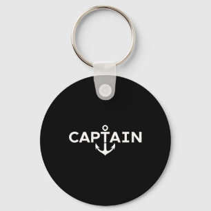 Captain Nautical Anchor Boater Sailor Yachting Boa Key Ring