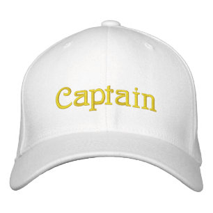Captain Nautical Embroidered Hat