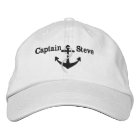 Captain Nautical Name Anchor Sailing Hat