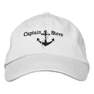 Captain Nautical Name Anchor Sailing Hat