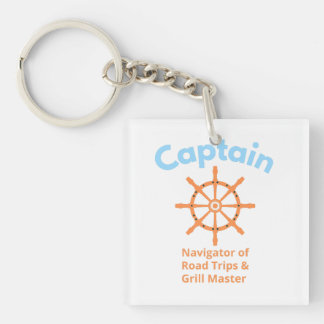Captain – Navigator of Road Trips Key Ring