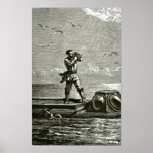 Captain Nemo from 20000 Leagues Under the Sea Poster