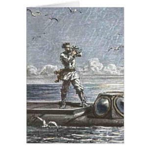 Captain Nemo Verne 20,000 Leagues Sci Fi Art