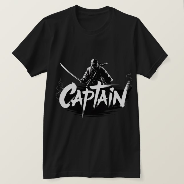 "CAPTAIN" Ninja Warrior Graphic Tee |  (Design Front)