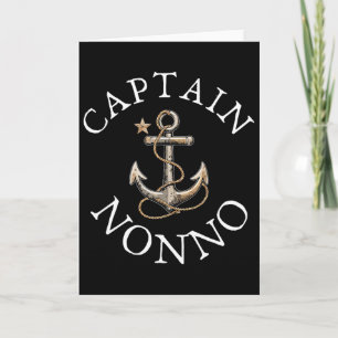 Captain Nonno Boat Sailing Boating Vintage Anchor Card