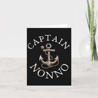 Captain Nonno Boat Sailing Boating Vintage Anchor Card