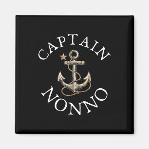 Captain Nonno Boat Sailing Boating Vintage Anchor Magnet