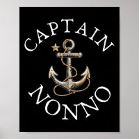 Captain Nonno Boat Sailing Boating Vintage Anchor