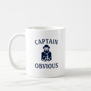 captain obvious coffee mug