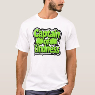 Captain of Kindness – Glossy Bubble Letter T-Shirt