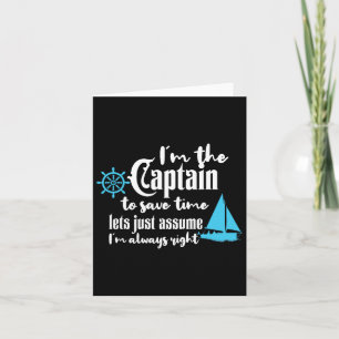 Captain Of The Boat Chaparral Boats  Card