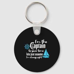 Captain Of The Boat Chaparral Boats Key Ring