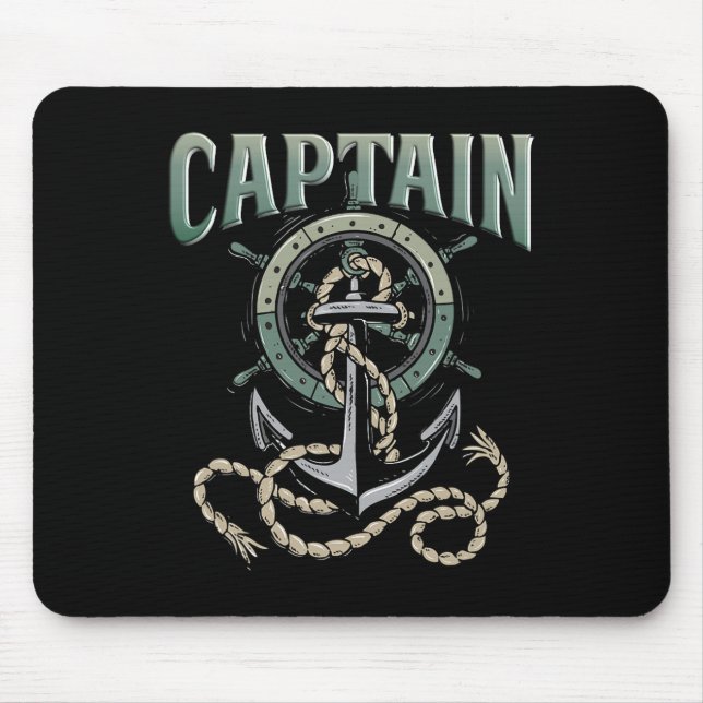 Captain Of The Boat  Mouse Pad (Front)