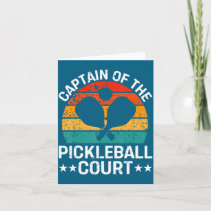 Captain Of The Ckleball Court Funny Ckleball P  Card