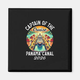Captain Of The Cruise 2026 Panama Canal Vintage Gr Magnet