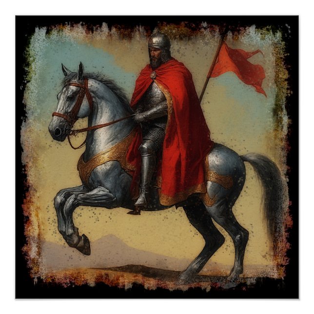 Captain of the Guard Knight and Horse Poster (Front)