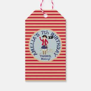 Captain of the Pirate Ship Birthday Party Gift Tags