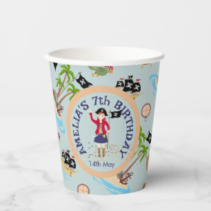 Captain of the Pirate Ship Birthday Party Paper Cups