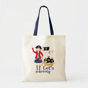 Captain of the Pirate Ship Birthday Party Tote Bag