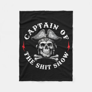Captain Of The Show Fleece Blanket