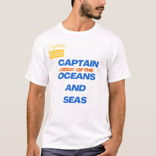 Captain on shore and sea T-Shirt