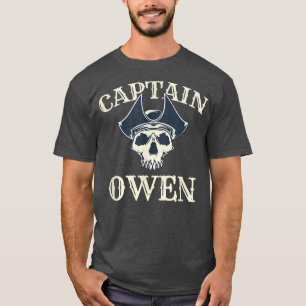 Captain Owen Funny Name Humour Nickname Villain Fr T-Shirt
