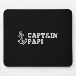 Captain Papi Sailing Boating Vintage Boat Anchor F Mouse Pad