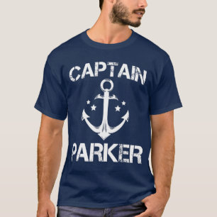 CAPTAIN PARKER Funny Birthday Personalised Name T-Shirt
