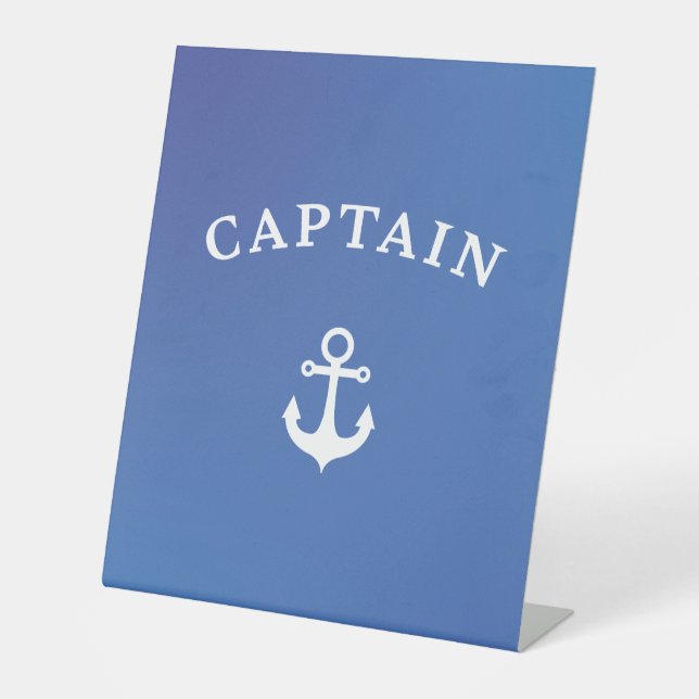 Captain Pedestal Sign (Front)