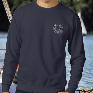 Captain Personalised Anchor Logo Sweatshirt