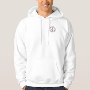 Captain Personalized Blue White Anchor Logo Hoodie
