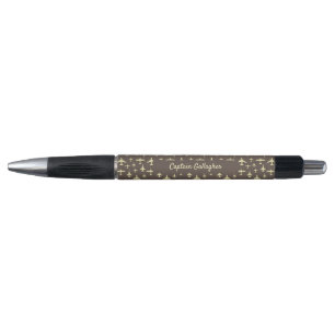 Captain Pilot Brown and Cream Aeroplane Patterned