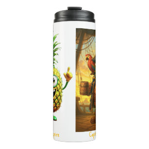 Captain PineBead - Pineapple Empire Thermal Tumbler