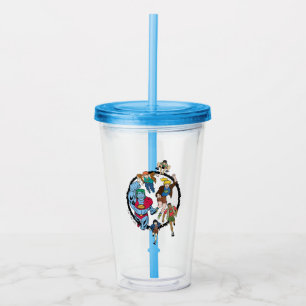 Captain Planet and the Planeteers Circle Graphic Acrylic Tumbler