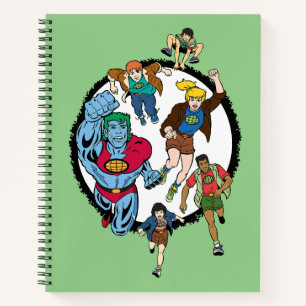 Captain Planet and the Planeteers Circle Graphic Notebook
