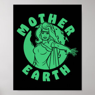Captain Planet And The Planeteers Earth Day Mother Poster