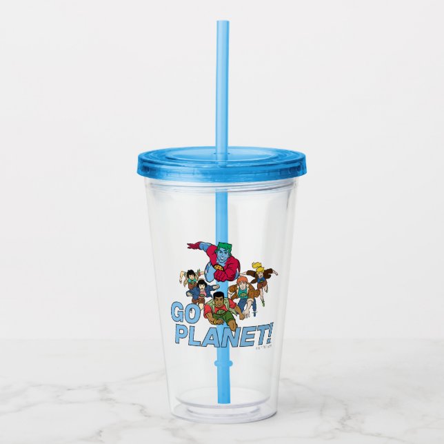Captain Planet and the Planeteers - Go Planet! Acrylic Tumbler (Front)