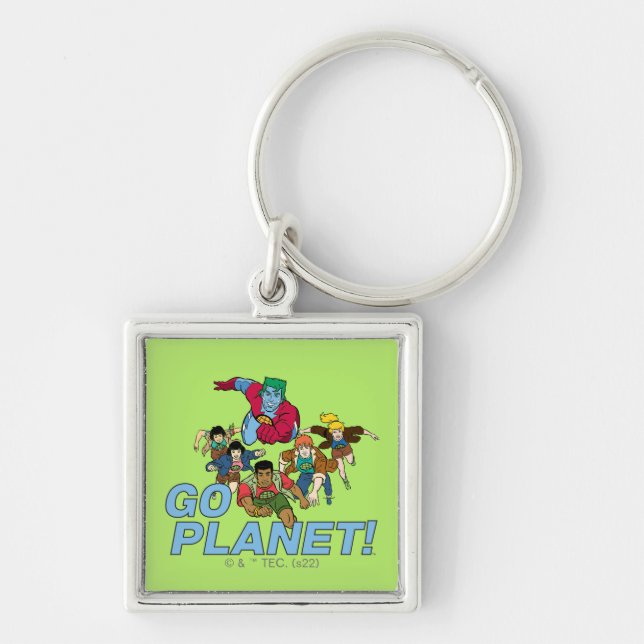 Captain Planet and the Planeteers - Go Planet! Key Ring (Front)