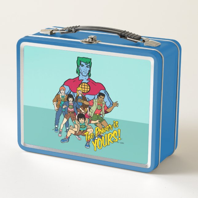 Captain Planet Group Graphic - The Power Is Yours! Metal Lunch Box (Front)